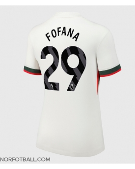 Billige Fotballdrakt Chelsea Wesley Fofana #29 Replika Bortedrakt Dame 2025-26 Kortermet